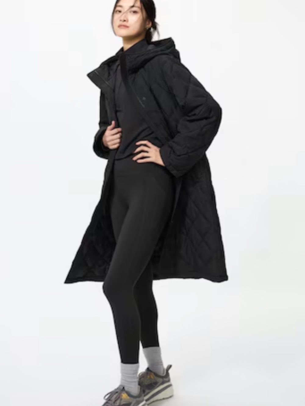 Uniqlo Puffertech Long Coat (Relaxed)